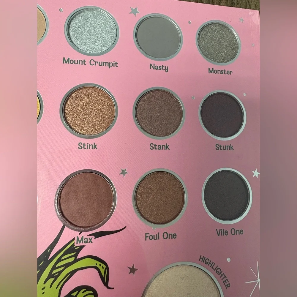 The Grinch Eyeshadow & Face Palette by Taste Beauty